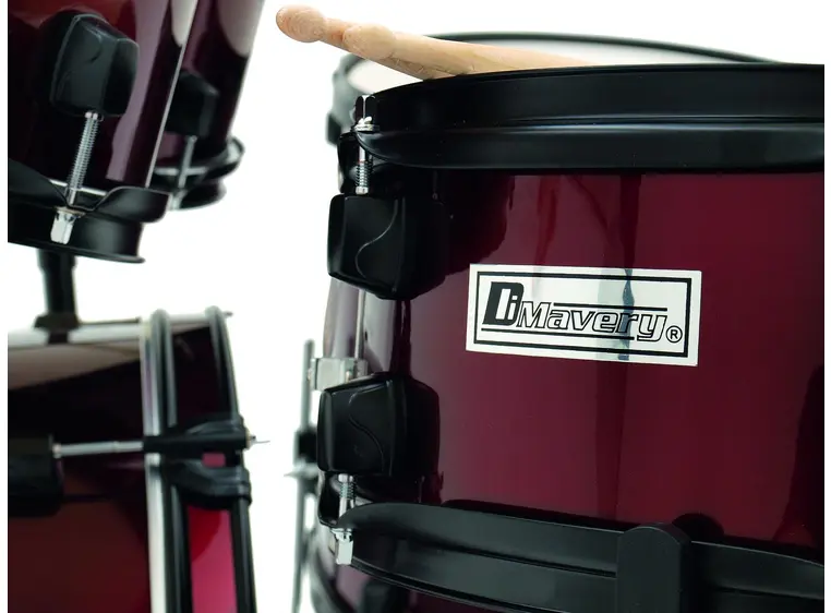DIMAVERY DS-200 Drum-Set. wine red 
